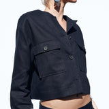 BLEND CROPPED JACKET
