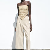 RUSTIC STRAIGHT-LEG TROUSERS