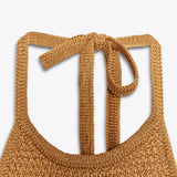 HALTER KNIT DRESS